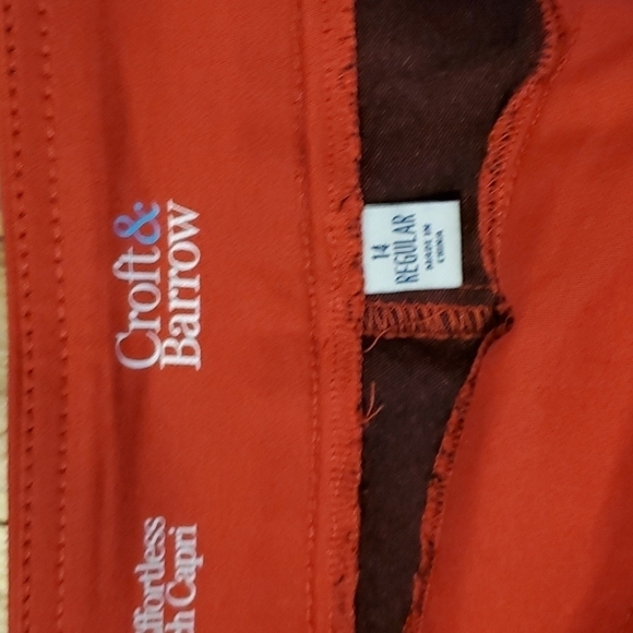 CROFT & Barrow NWOT Capri womens size 14 Regular - Picture 2 of 4